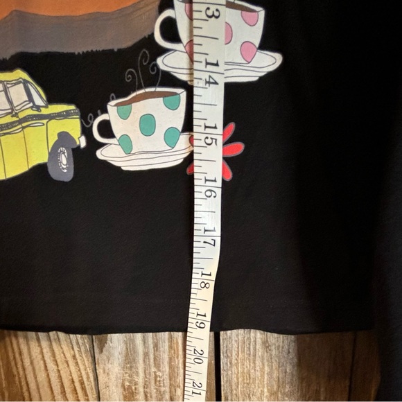 Friends Long Sleeve Crop Top Black Medium - Picture 6 of 7